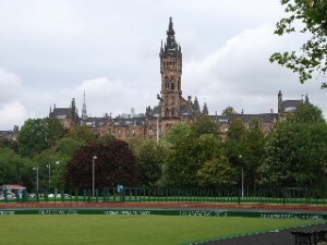Beautiful tower at Glasgow University